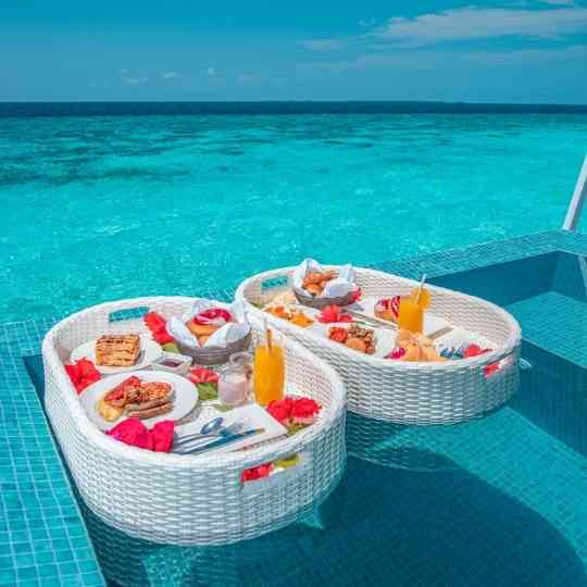 Floating Breakfast Maldives